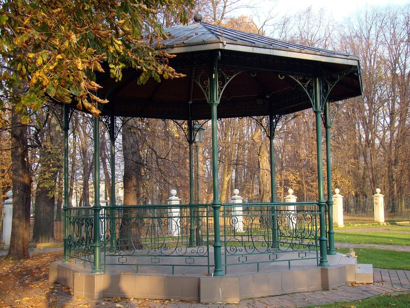Arbor in a garden